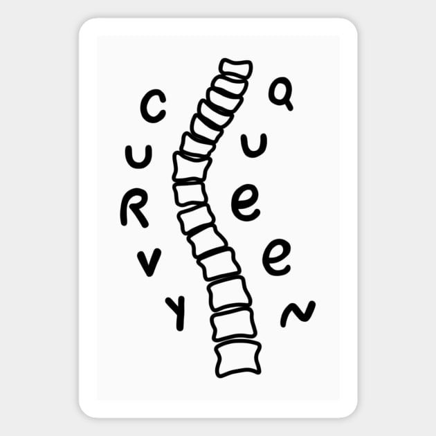 CURVY QUEEN Magnet by possumtees